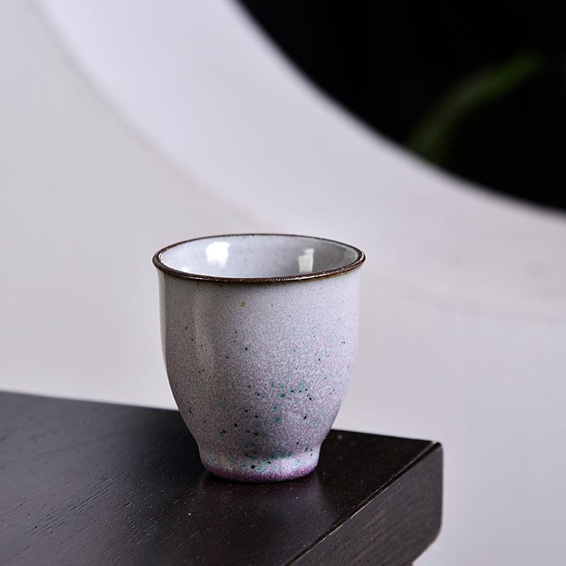 窑变天目茶杯家用建盏茶杯主人杯陶瓷小杯子盏杯小茶碗品茗杯套组