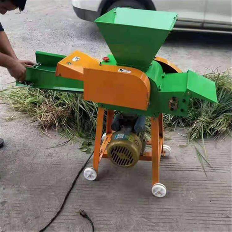 小型铡草机牛羊养殖秸秆粉碎机自动进料切草机家用电碎草铡草机