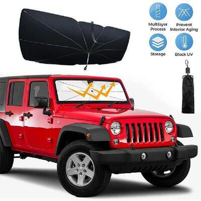 123cm 140cm Foldable Car Windshield Sun Shade Umbrella Car