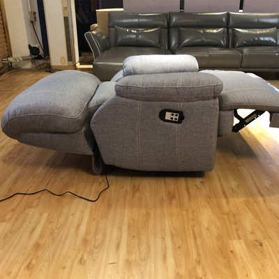 180度平躺单人功能沙发美甲美睫沙发孕妇躺椅 靠背和脚踏分开控制