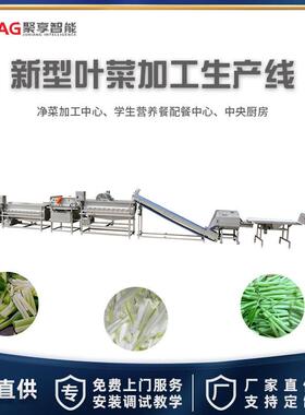 叶菜蔬菜清洗流水线预制菜加工生产设备全自动气泡清洗机净菜加工