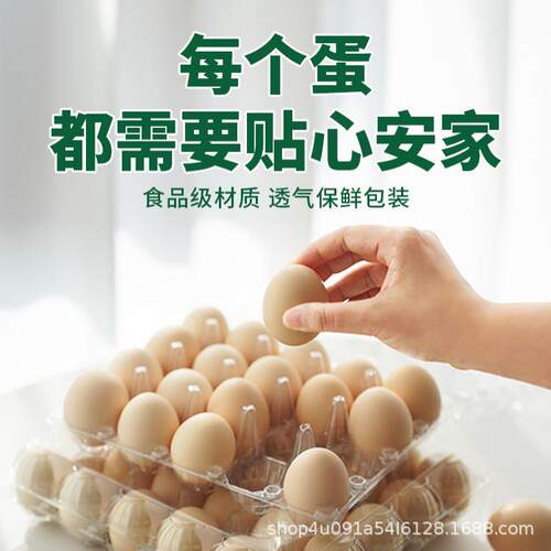 中号加厚10枚塑料鸡蛋拖盒一次性包装礼盒透明土鸡蛋盒支持定做