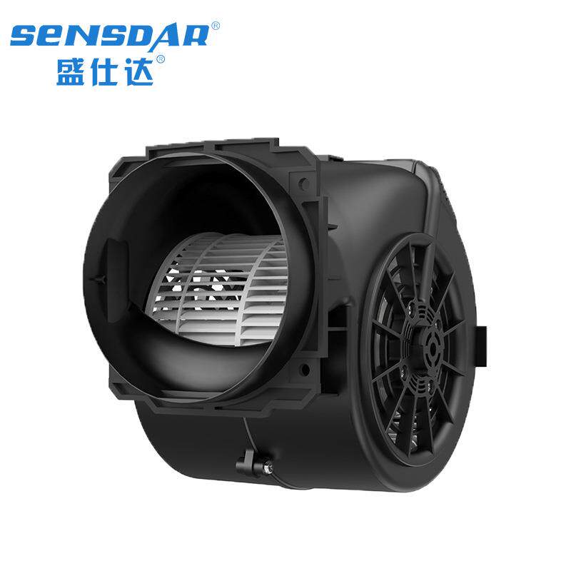 EC前倾离心风机220v外转子双进风风机塑料蜗壳无烟火锅设备排烟