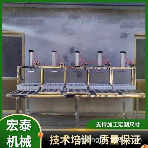 全自动豆腐成型机气动三连豆腐压榨机卤水石膏豆腐机