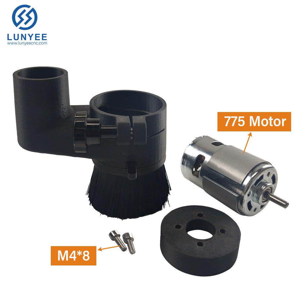 数控雕刻机配件主轴刷防尘刷52/65/80m吸尘器775电机300w500w主轴