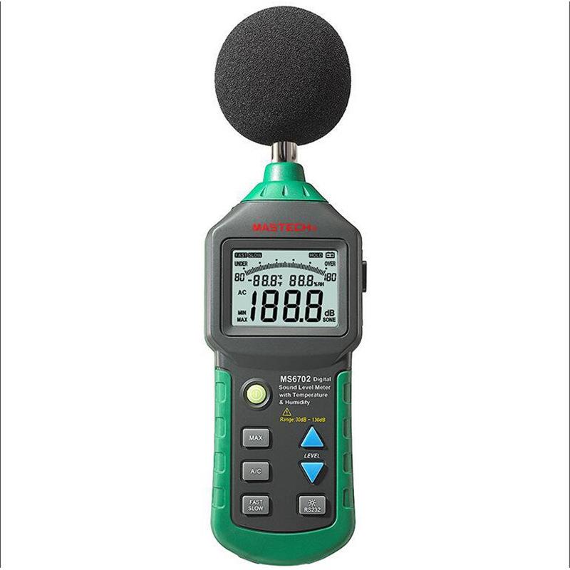 MASTECH华仪MS6702三合一声级计手持式分贝仪温度湿度测量噪音计
