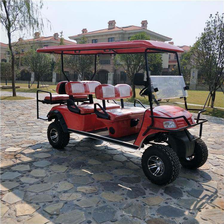 工厂促销6座游览载客沙滩越野高尔夫球车款全地形油电两用四轮车