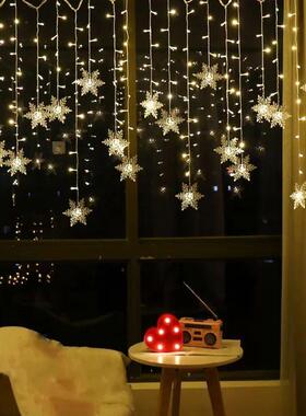 3.2M Christmas Snowflakes LED String Lights Flashing Fairy C