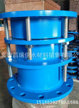 双法兰限位伸缩接头 B2F型水管道伸缩器 PN10钢制伸缩节1.6MPa
