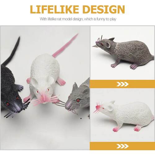 Simulation Mouse Rats Shape Toys Cat Halloween Fake Interest