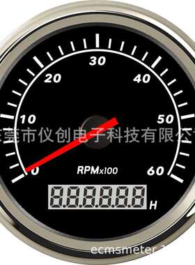 工程车 挖机特种车发动机组速度表 转速表 6000RPM