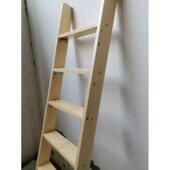 儿童带梯角梯实木白色梯子学生上下床铺梯子成人家用直梯其他新品