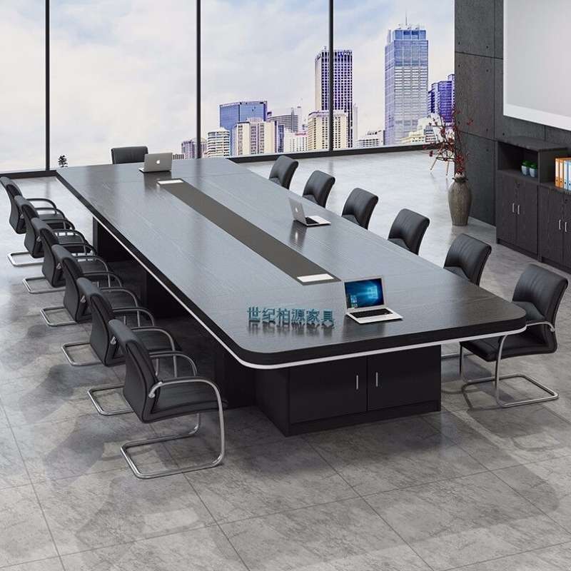 世纪柏源板式定制大型会议桌长桌圆角开会办公桌长方形公司会议室