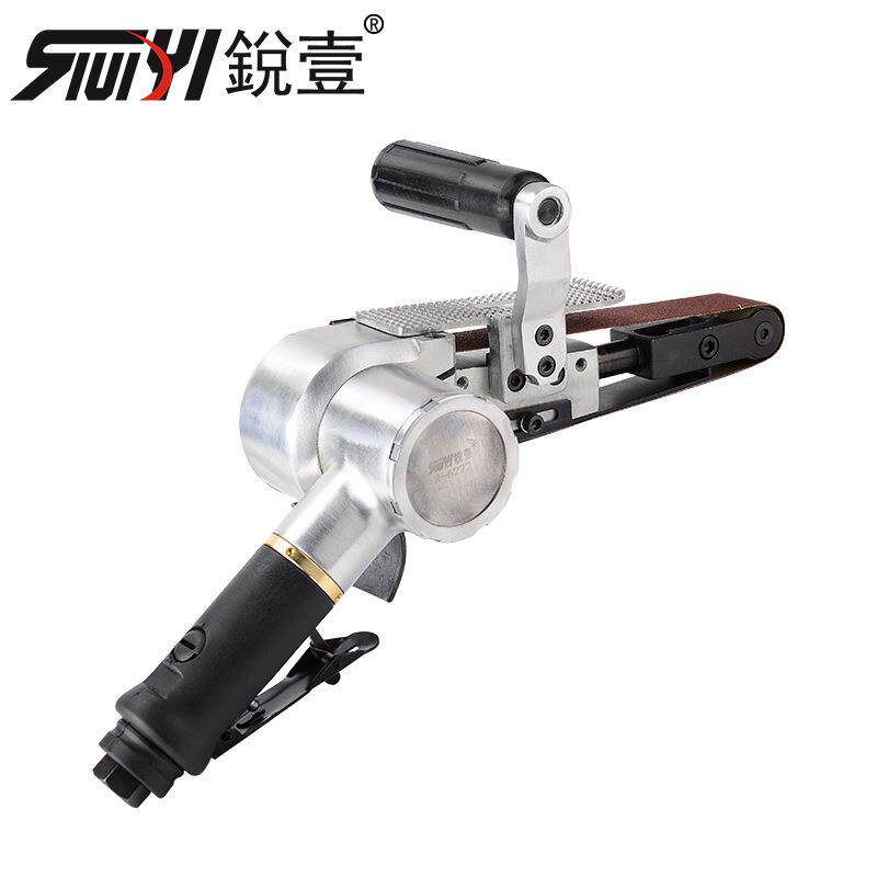 锐壹R-6222气动砂带机打磨机磨光机环带小型手持磨光机修边砂光抛