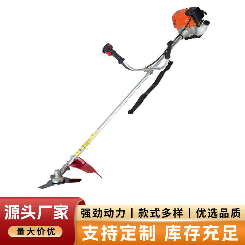 跨境139大功率割草机侧挂式双手打草机四冲程割灌机汽油机除草机