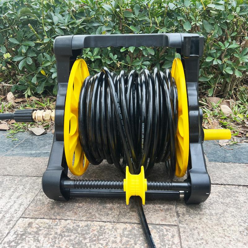 万吉洗车机卷管器高压水管收卷器收纳层架自动排管钢丝防爆高压清