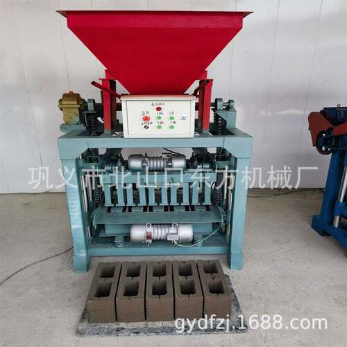 砖机厂家4-35B料斗400-150-200空心砖水泥砖机生产线配备输送搅拌
