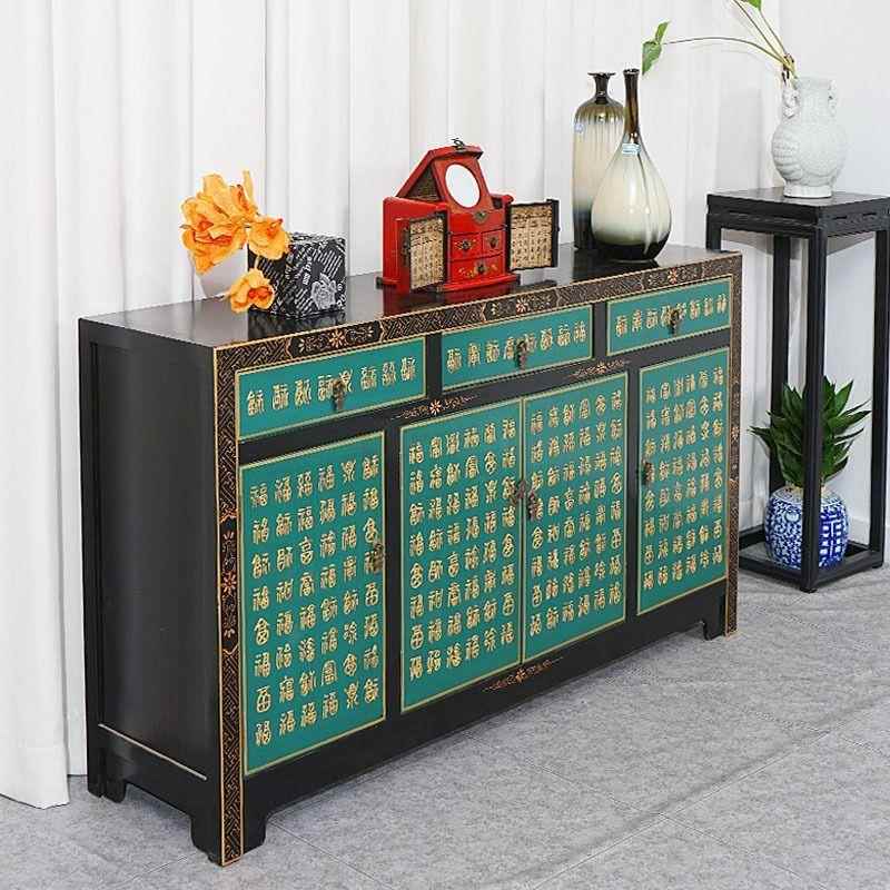 新式高档餐边茶水柜柜OUU储物柜收纳中柜多功能大容量厨房柜碗置