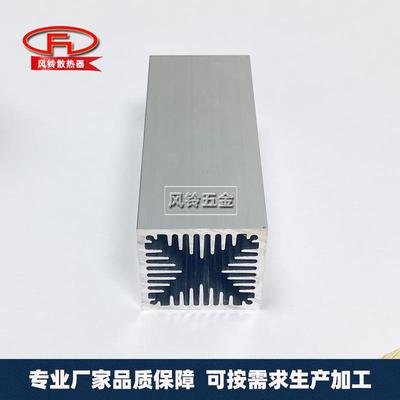 大功率风冷型散热器型材40*40*100电子三极管散热片风洞散热定制