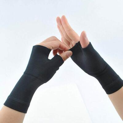 2PCS Arthritis chinlon Wrist Support Muscles Gloves Compress