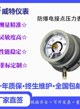 YX-160-B电接点压力表/防爆电接点压力表/1.6级螺纹连接