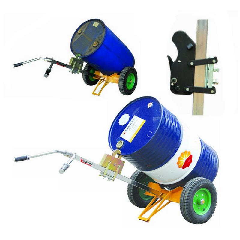 简易WOO机械式四油油搬运车低位型桶车塑料桶油桶轮油桶搬桶运车