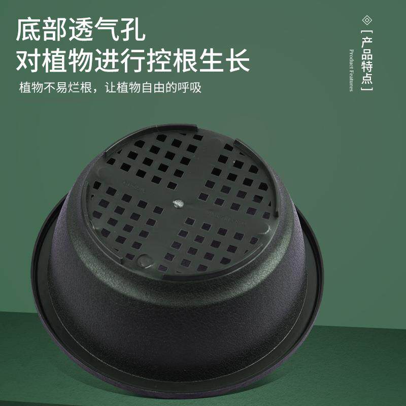 韩式多肉盆盆塑料花花盆圆形多肉盆厂家直花销花大口径矮胖绿植盆