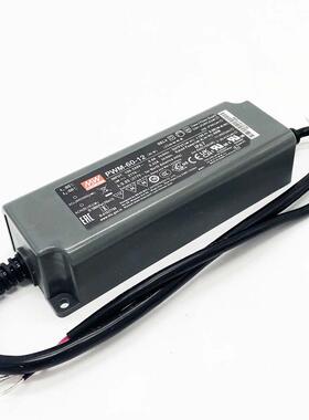 PWM-60-12/24明纬塑壳恒压LED防水电源12V5A开关电源