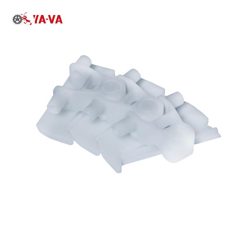 道8仁厂家直63供3103宽月牙柔缝性链白色塑料POM寿司链无链月牙链