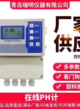 水质理化指标检测仪在线PH计溶氧仪余氯电导率在线分析仪