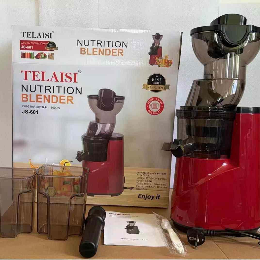 慢速榨汁机渣汁分离原汁机家用大口径慢磨果蔬纯铜果汁机贸易