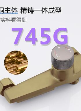 新款直销铜浴缸花洒简易套装枪灰色冷热卫生间沐浴瀑布龙头家用酒