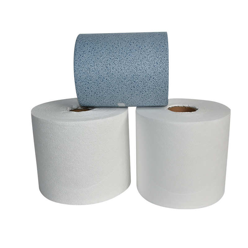 白蓝色工业擦拭纸 大卷吸油无尘擦拭纸 实验室车间静电除尘大卷纸