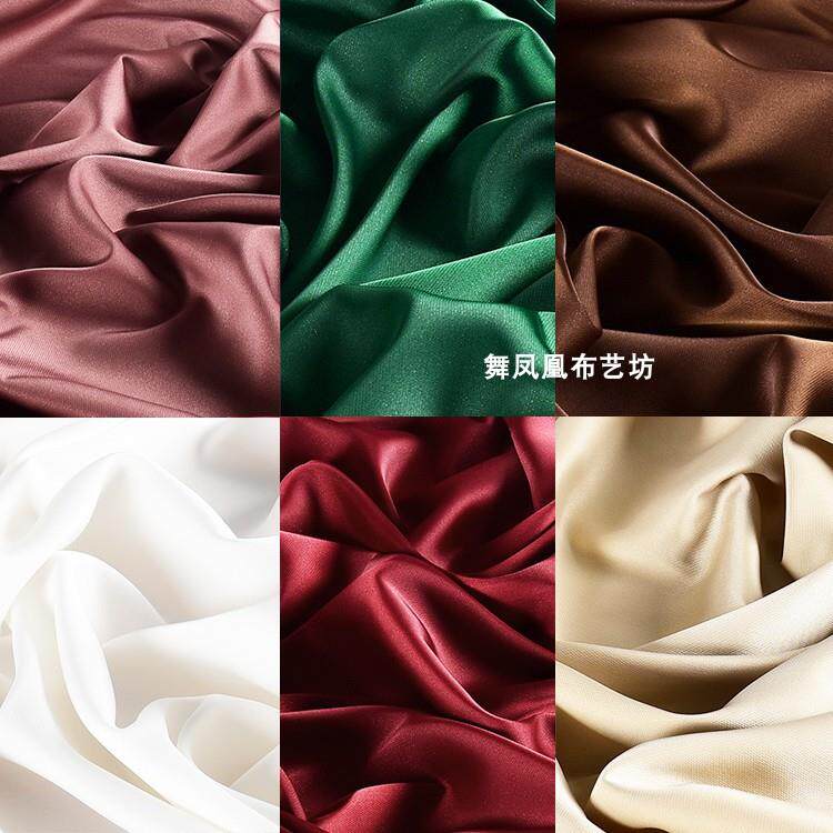 光滑细腻星星亮丝闪光醋酸缎面布料春夏垂顺裙子裤子西装礼服面料
