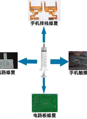 导电电银浆导电胶自干快银低阻导银漆干除静电导SKH电胶