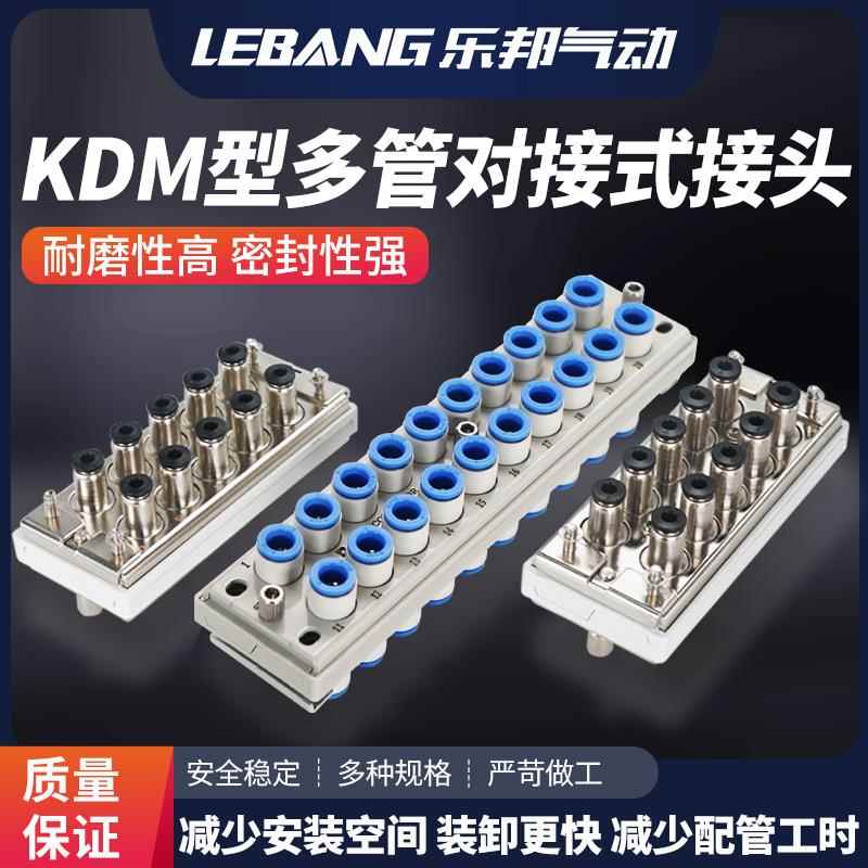 KDM10P-04多管对接式接头10位10S-06 20根气管20P/20S-08条FA0410