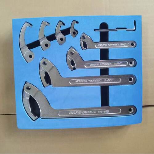 活动头勾型扳手月牙扳手C型可调节钩型扳手活络勾型扳手超声波模