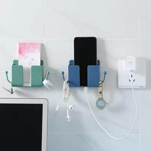 Wall-mounted phone holder adhesive TV and air conditioner re