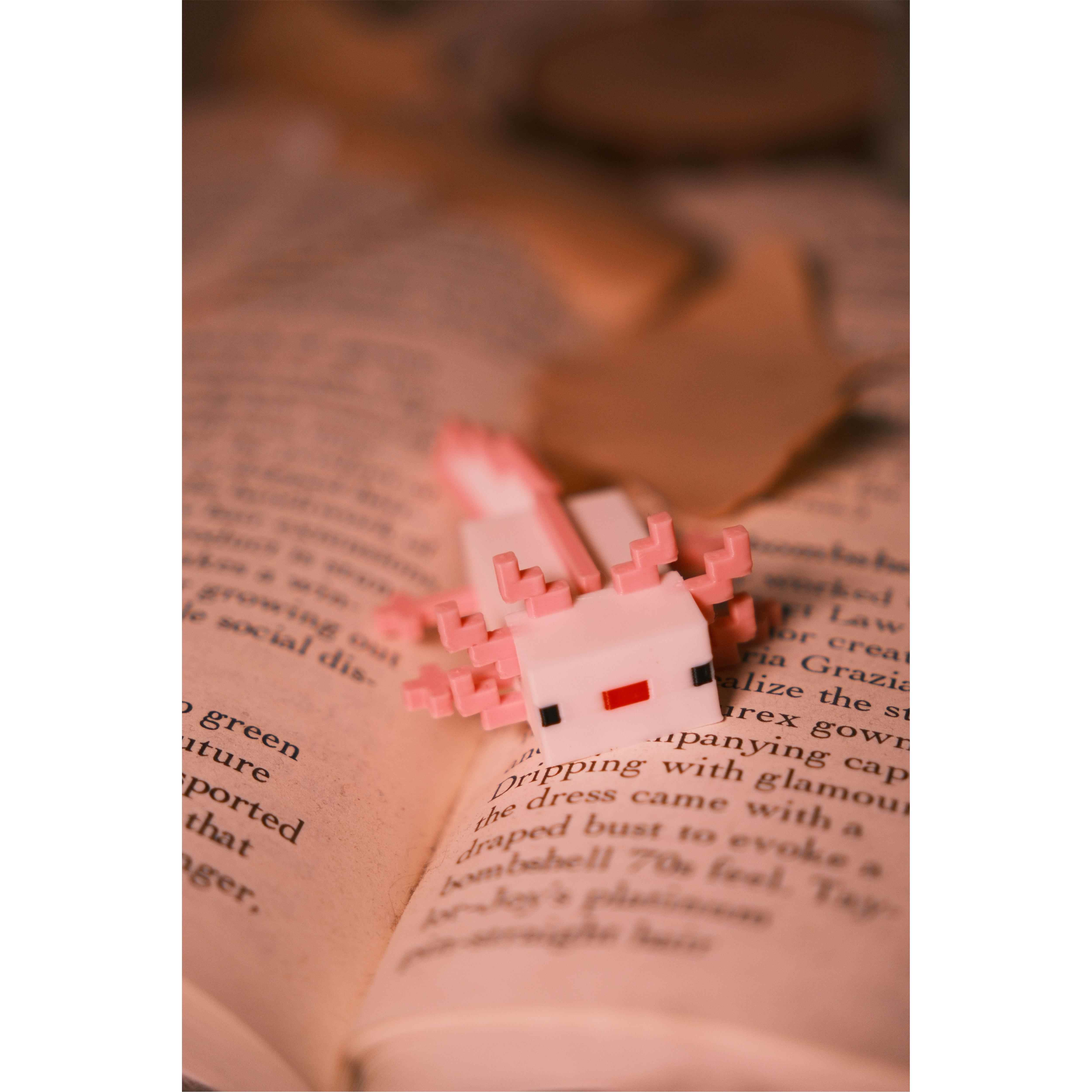 我的世界Minecraft同款可爱美西螈钥匙扣背包挂饰生日礼物礼品