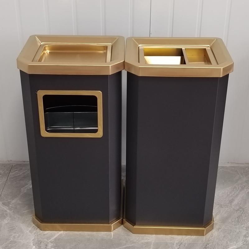 不锈钢式垃圾桶走道立果皮桶酒店大堂KVT容烟灰桶HHK20商用大量款