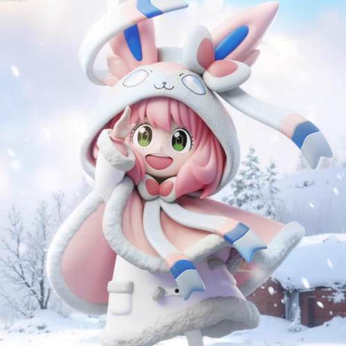 阿尼亚cos仙子伊布间谍过家家玄关机箱手办神奇宝贝动漫周边摆件