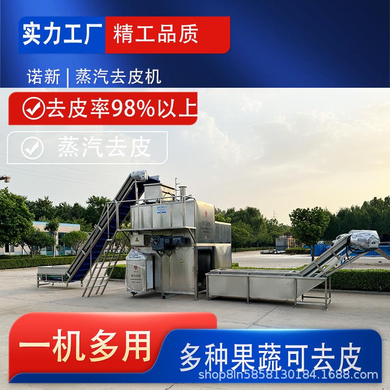 商用果蔬蒸汽去皮机黄桃罐头加工设备水蜜桃蒸汽去皮机诺新
