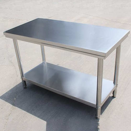 不锈钢商用工作台厨房桌子双层切菜案板加厚长方形打荷台家用其他