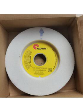 中国砂轮白刚玉白色单面凹金力砂轮KINIK WA46K180*25*31.75