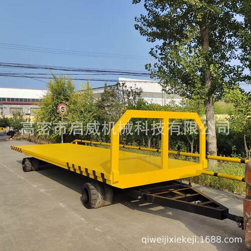 20吨重型货物平板拖车载重牵引式货物运输车大吨位平板转运车