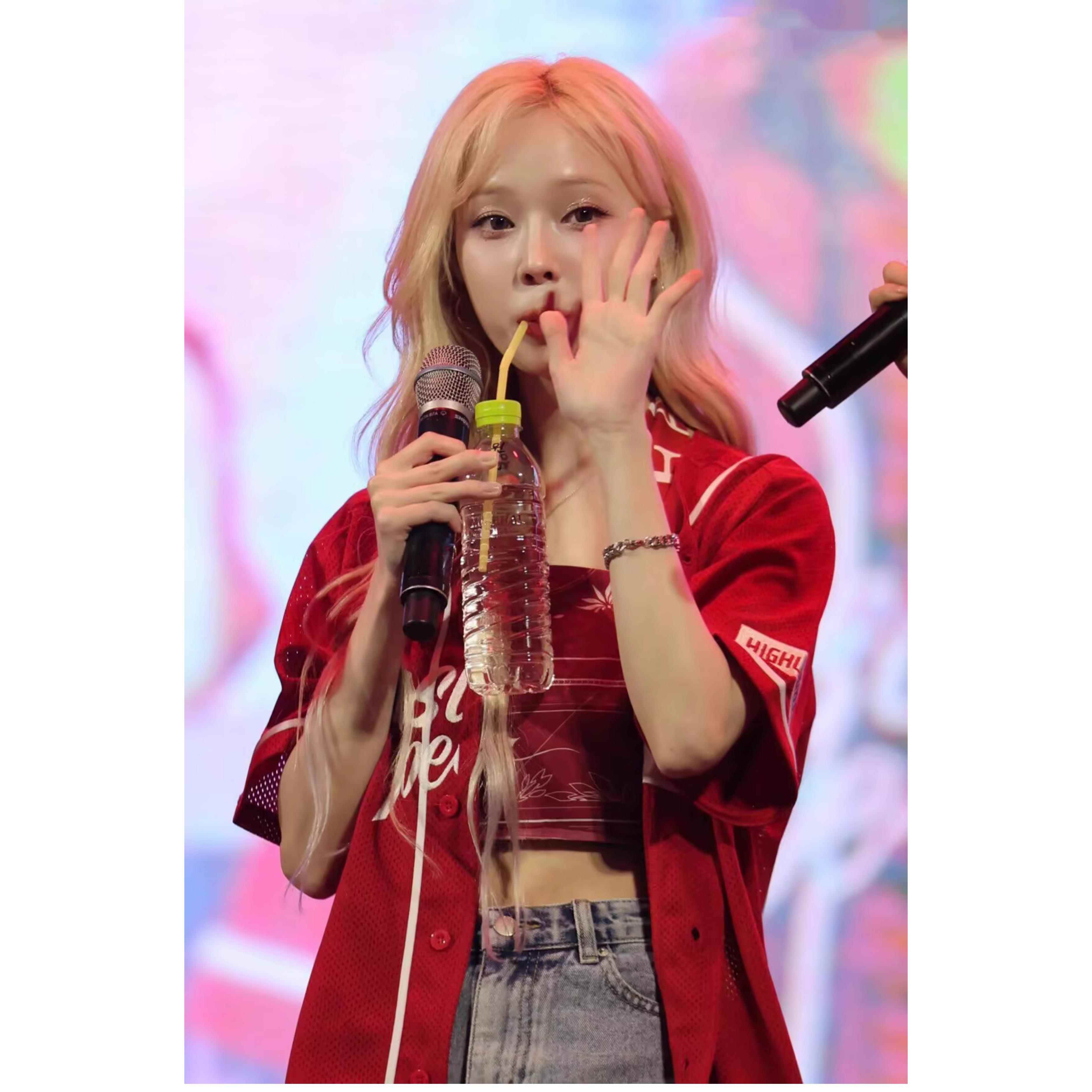 正品打宁艺卓服同款红色短袖外套校庆演出服女KPOP团舞蹈学院风歌