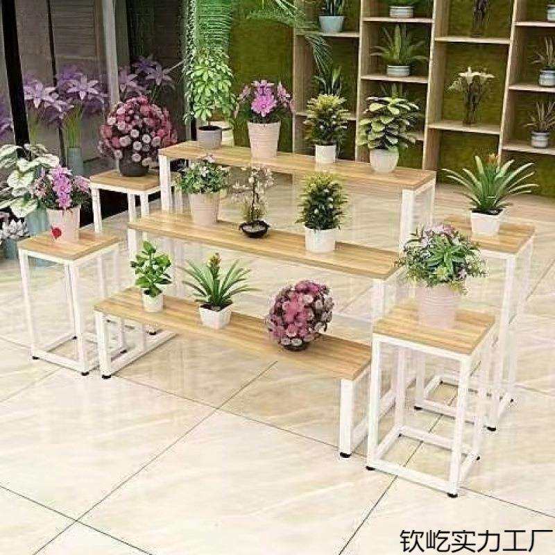 花店花架鲜花铁艺陈列架阶梯式客厅花架子置物架家用简易立式商用