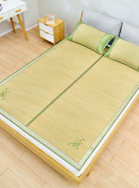 冬夏1米2m89v7t.1定夏季1兰草折叠凉席做草席5.两. 双人床家用席