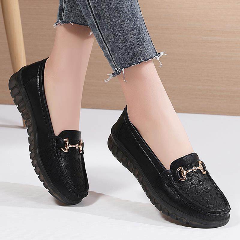 妈妈鞋时尚的绣花软底女豆豆鞋春季款式2026年新款0123e,女鞋,乐福鞋（豆豆鞋）,淘宝优惠券,粉丝福利购,淘宝优惠卷