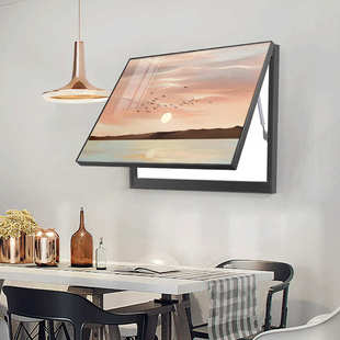 电闸风景北墙壁箱餐厅箱海面装饰画欧风现代弱电遮挡挂画画箱配电